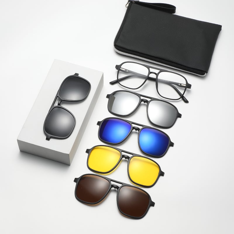 LENTES IMANTADOS 6 EN 1 MARCO REDONDO HD VISION - 2