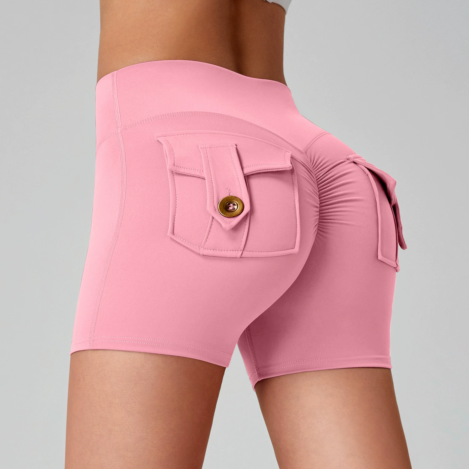 SHORT DEPORTIVO PARA DAMA ENTRANMIENTO CON BOLSILLOS - 1