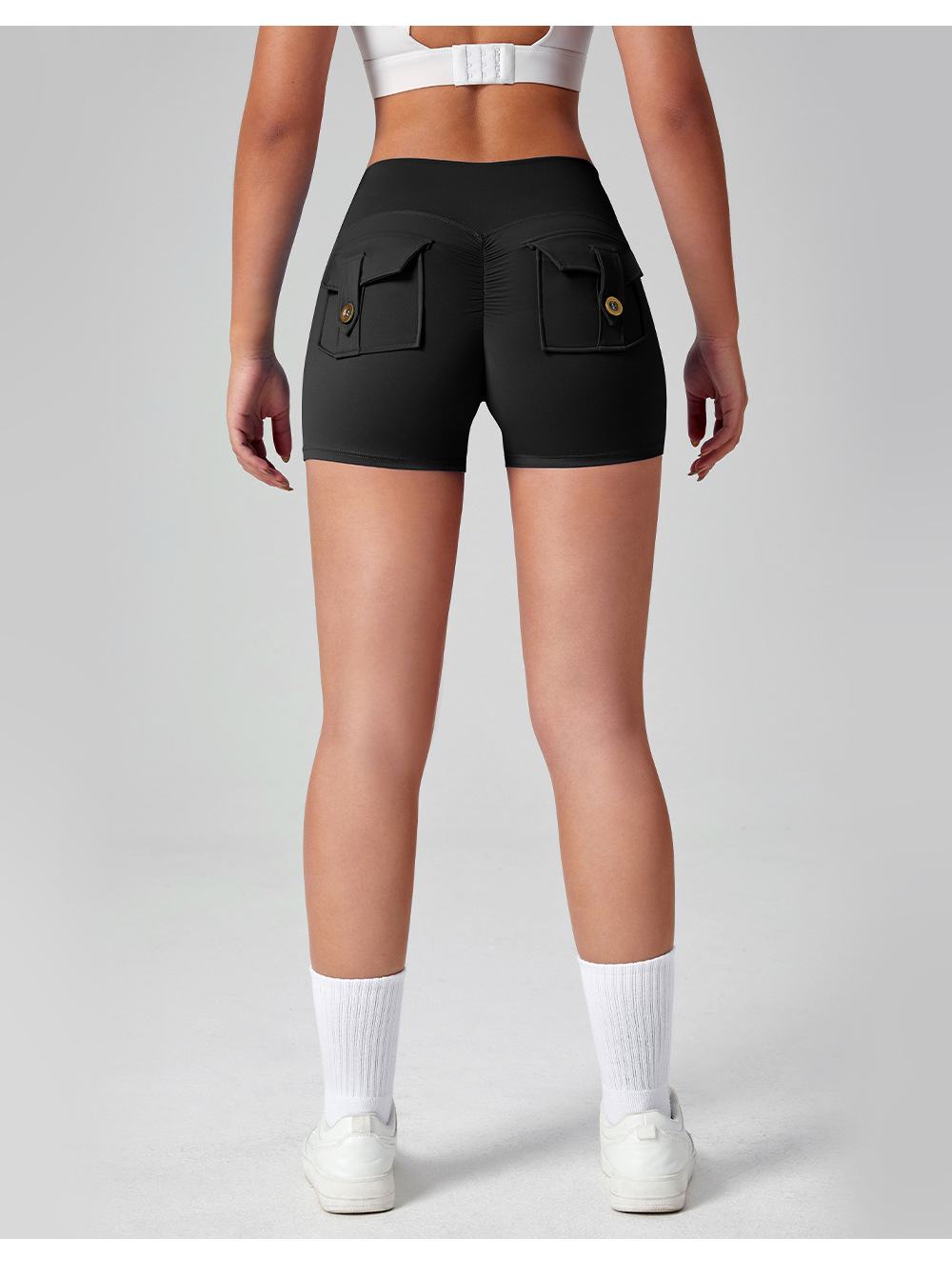 SHORT DEPORTIVO PARA DAMA ENTRANMIENTO CON BOLSILLOS - 3