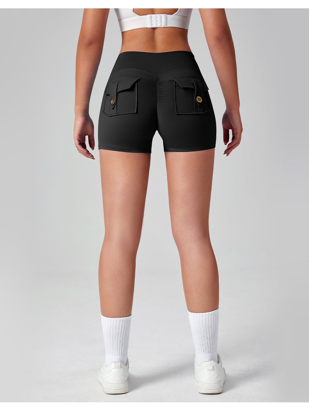 SHORT DEPORTIVO PARA DAMA ENTRANMIENTO CON BOLSILLOS - 3