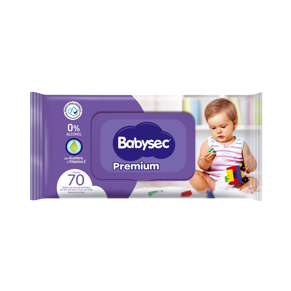 TOALLAS HÚMEDAS BABYSEC PREMIUM 70 UN - 2