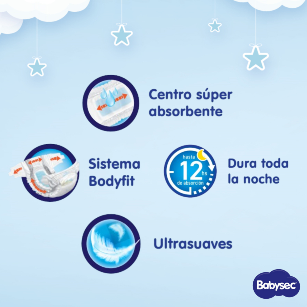 PACK 03 PAÑAL BABYSEC SUPER PREMIUM TALLA XG 42 UN - 2