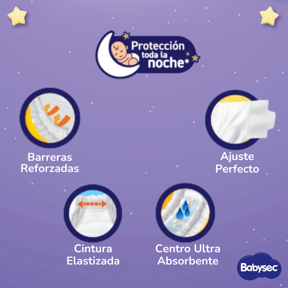 PACK 03 PAÑAL BABYSEC PREMIUM TALLA M 68 UN - 3