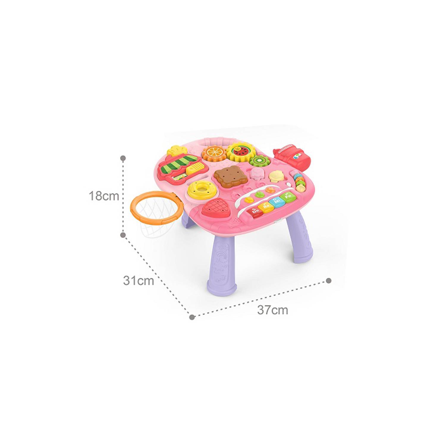 ANDADOR CAMINADOR MULTIFUNCIONAL 5 EN 1 ROSA PARA BEBE - 2