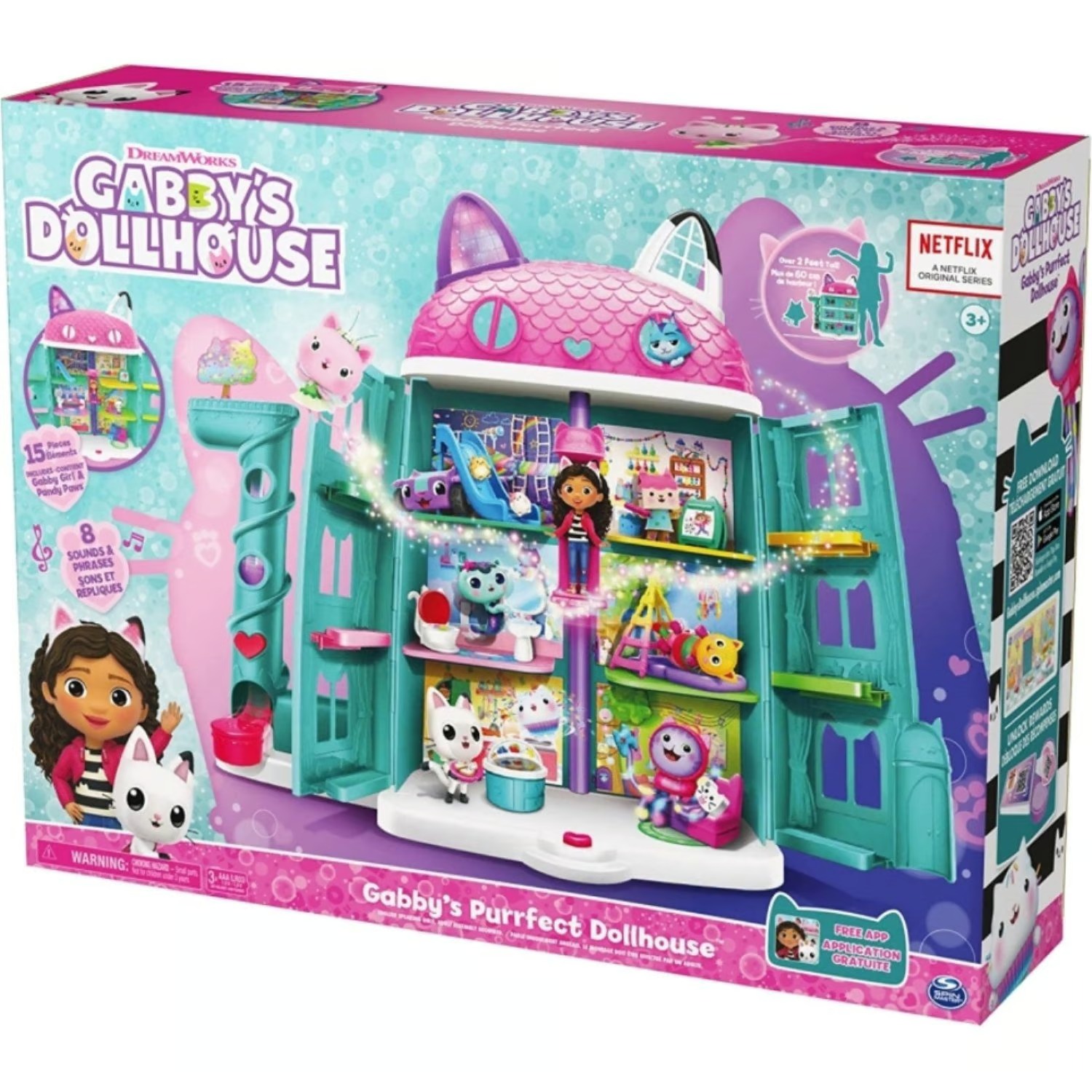 GABBY'S DOLLHOUSE - LA CASA DE MUÑECAS GATUNA DE GABBY 60 CM - 1