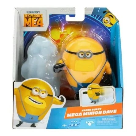 FIGURA DE MINIONS DAVE CON ACCESORIOS MI VILLANO FAVORITO 10 CM - 1