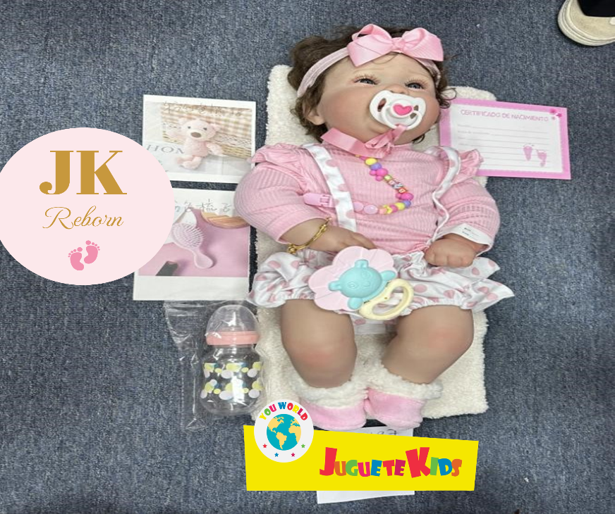 MUÑECA BEBE REBORN VINILO SILICONADO DE JUGUETE PARA 50CM - 1