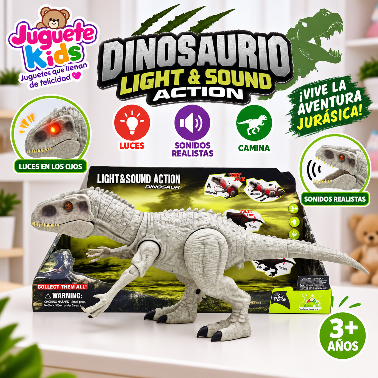 DINOSAURIO INDOMINUS REX INTERACTIVO - 2
