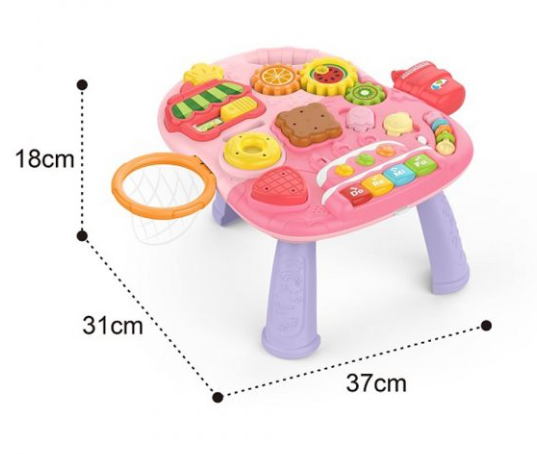 ANDADOR MULTIFUNCIÓNAL PARA BEBÉS 4 EN 1 ROSA - 3