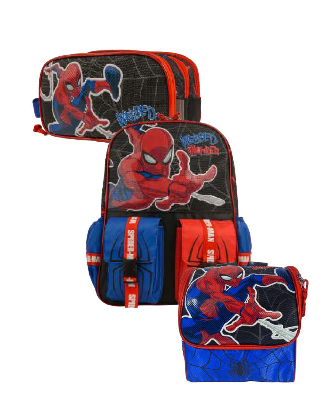 PACK DISNEY MOCHILA ESCOLAR OFICIO SPIDERMAN