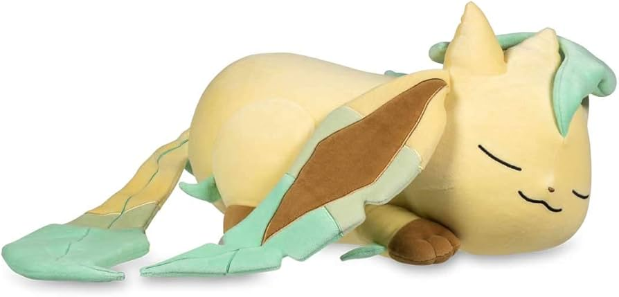 PELUCHE POKÉMON LEAFEON DORMIDO - 1