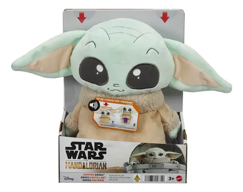 PELUCHE STAR WARS BABY GROGU  SALTARIN SIN SONIDO - 1