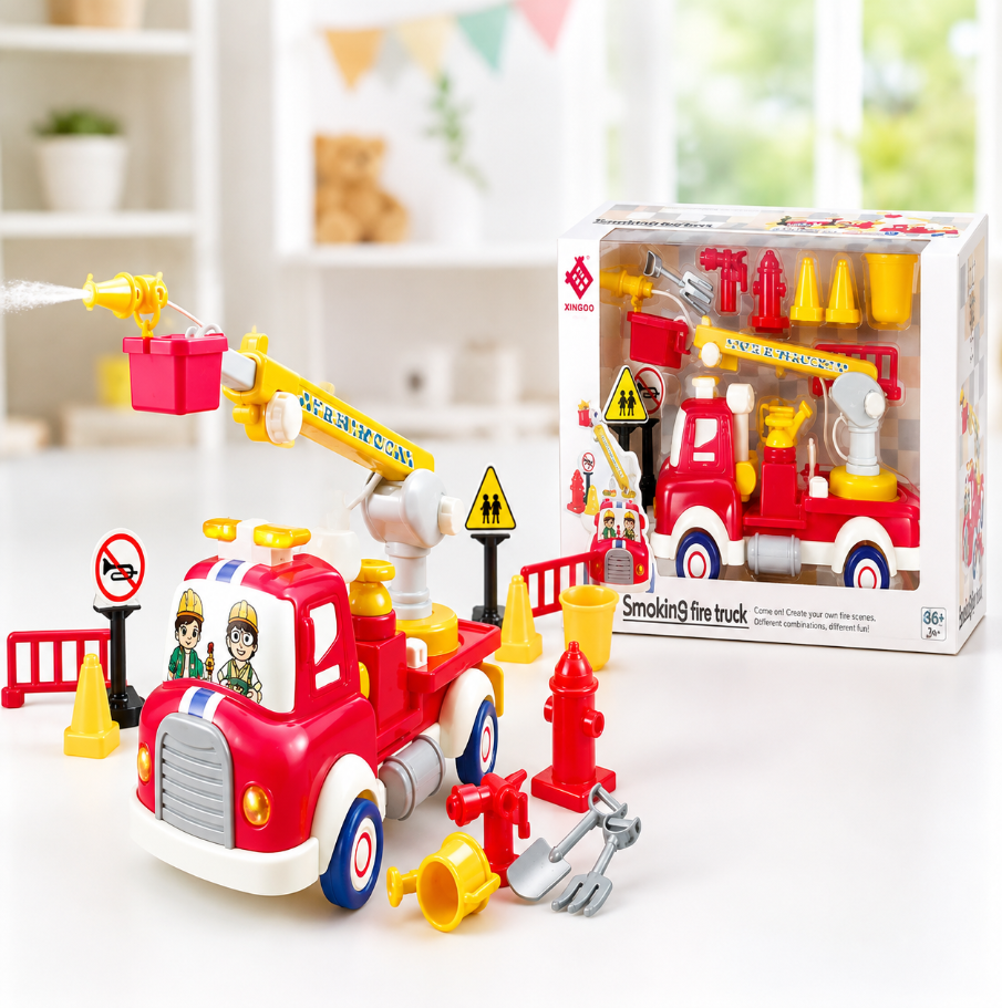 Camión de Bomberos Infantil con Accesorios Set Completo de Rescate - 1