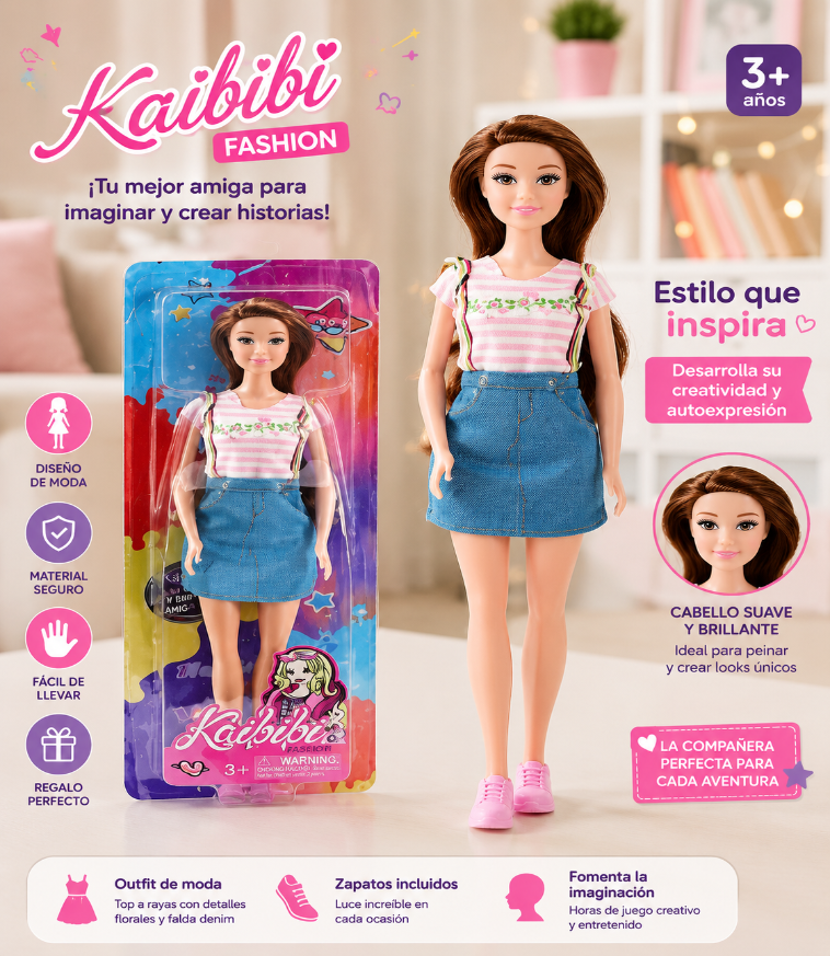 MUÑECA ESTILO FASHIONISTA - 1
