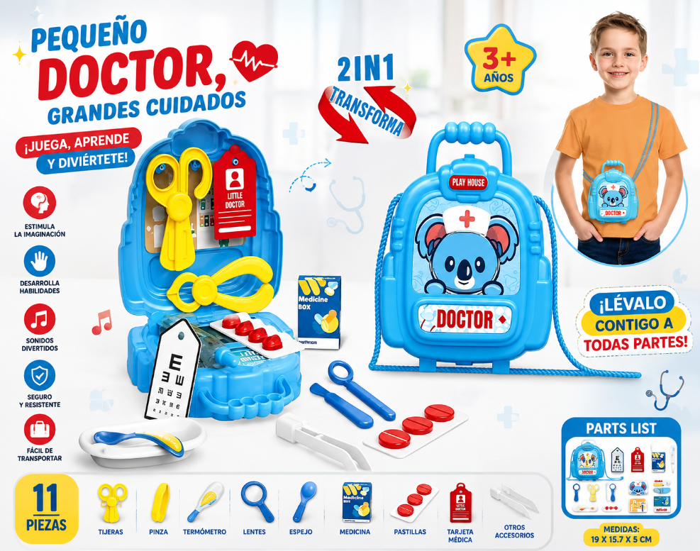 SET DE JUEGO MINI DE DOCTOR - 1