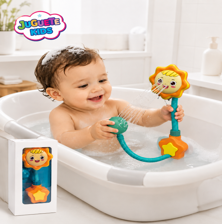 SET DE DUCHA PARA BEBE EN FORMA DE MARGARITA - CELESTE - 1