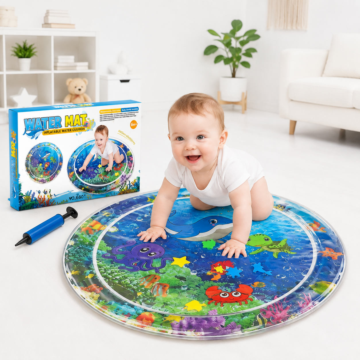 MANTA ALFOMBRA DE AGUA PARA BEBE CIRCULAR - 1