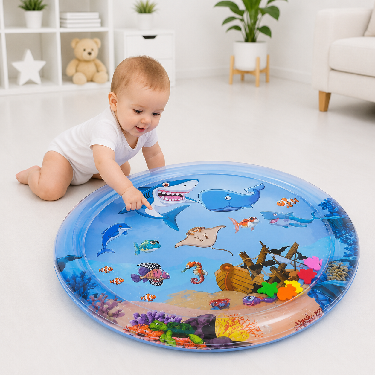 ALFOMBRA INFLABLE DE AGUA ESTIMULADORA SENSORIAL - 1