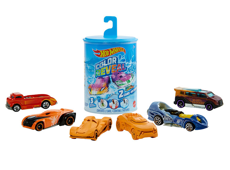 VEHICULO HOT WHEELS GYP13 COLOR REVEAL PAQUETE 2 AUTOS - 1
