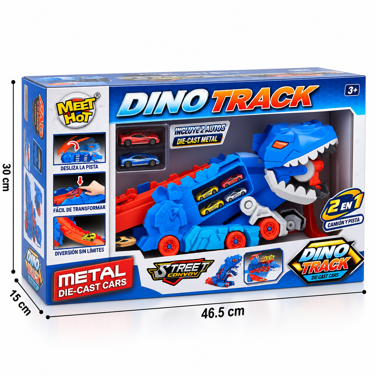 PISTA DE CARROS ESTILO DINOSAURIO - 1