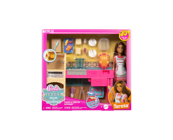 JUGUETE BARBIE SET CREA Y COCINA CON TERESA JCT06 - 1