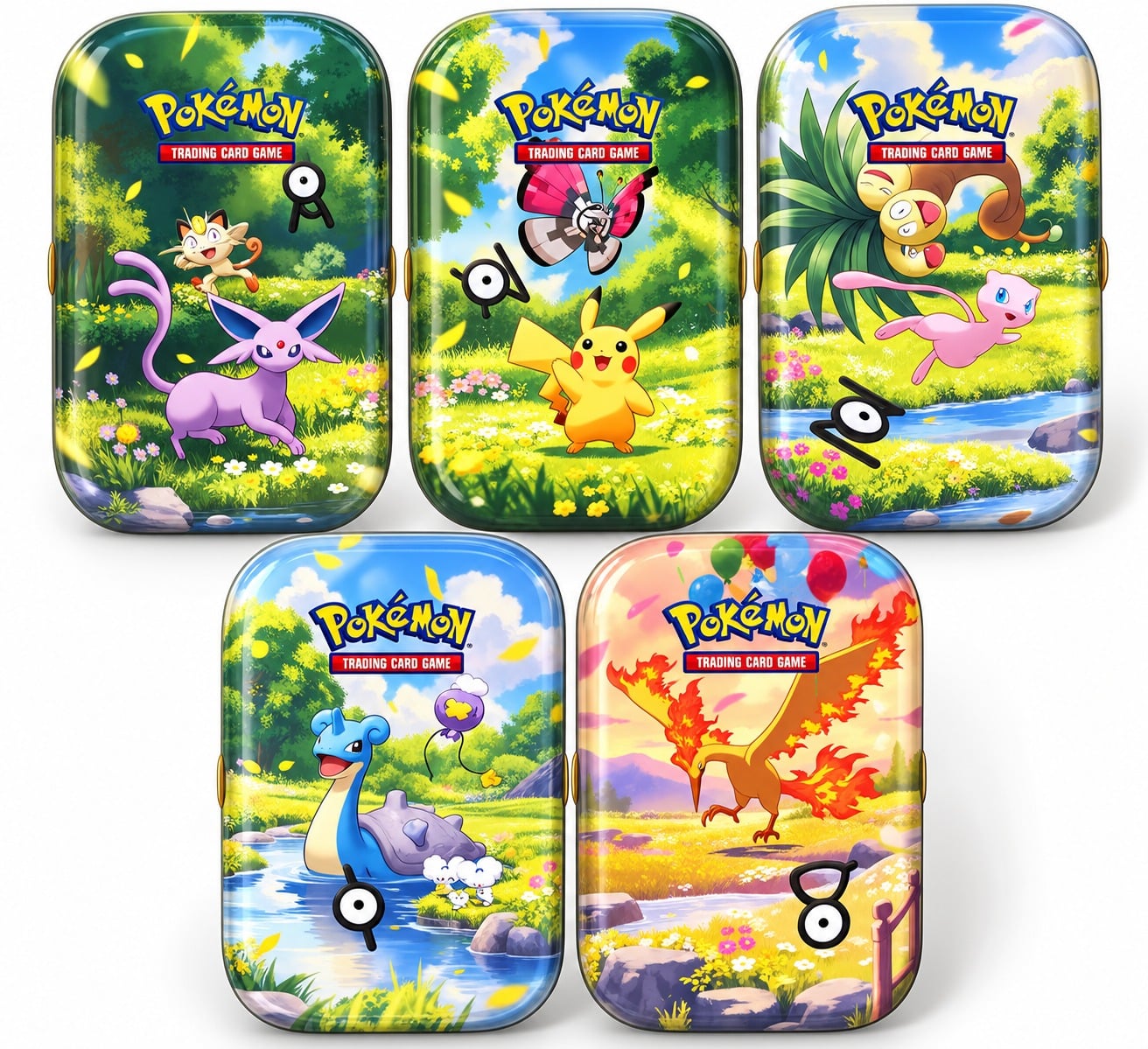 POKÉMON TCG 30.º ANIVERSARIO MINI TIN LATA CON 2 SOBRES Y HOJA DE STICKERS EN INGLÉS - 1