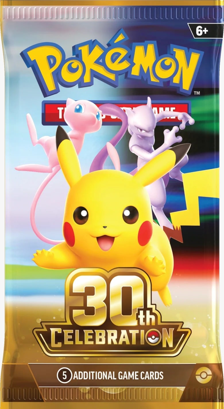 POKÉMON TCG 30.º ANIVERSARIO SOBRE DE 6 CARTAS EN INGLÉS - 1