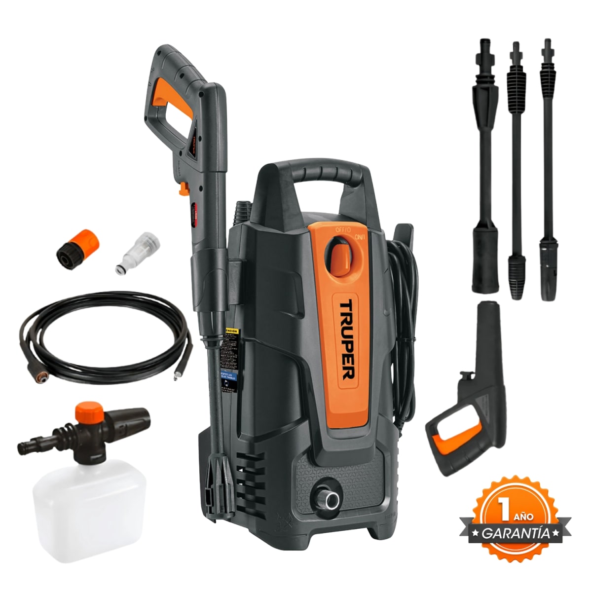 HIDROLAVADORA TRUPER PORTATIL 1500 PSI + MANGUERA 10M - 3