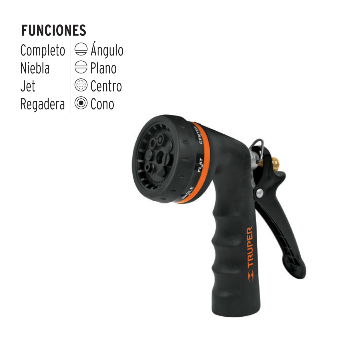COMBO TRUPER HIDROLAVADORA 1500 PSI + MANGUERA 20 M + PISTOLA RIEGO - 8