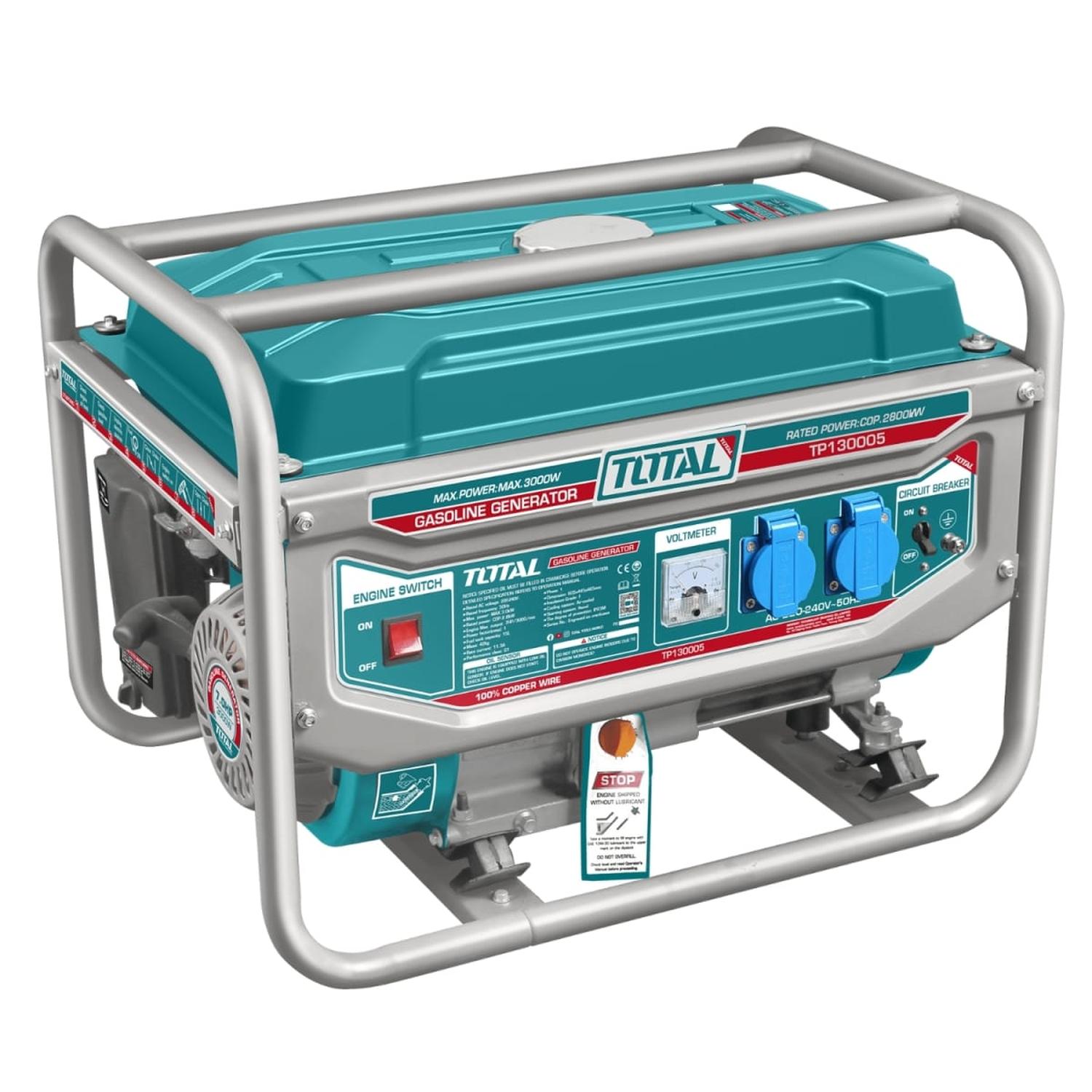 GENERADOR GASOLINERO 3000W INDUSTRIAL TOTAL - 1