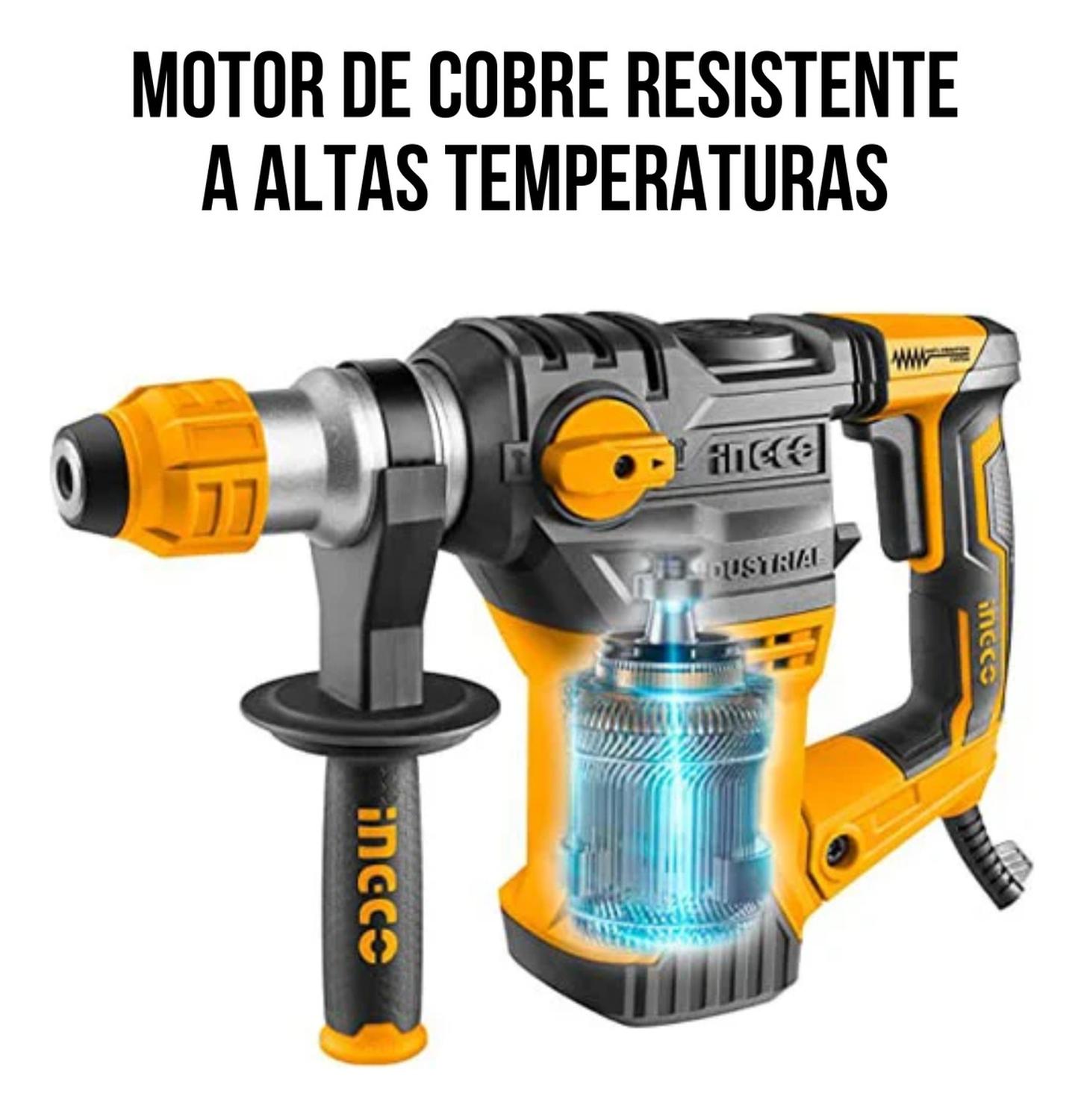 ROTOMARTILLO INGCO RH150028 1500W SDS PLUS 5.5 JOULES INDUSTRIAL - 6