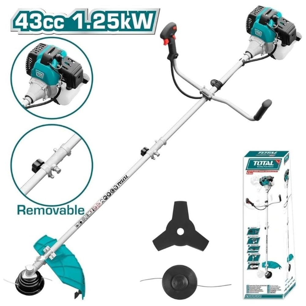 MOTOGUADAÑA DESMALEZADORA A GASOLINA 2 HP TOTAL - 2