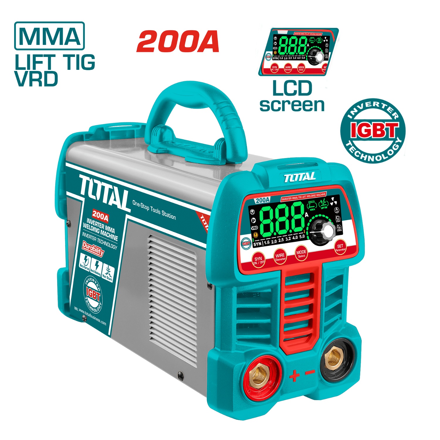 SOLDADORA INVERSORA MMA/TIG 200A TOTAL - 3