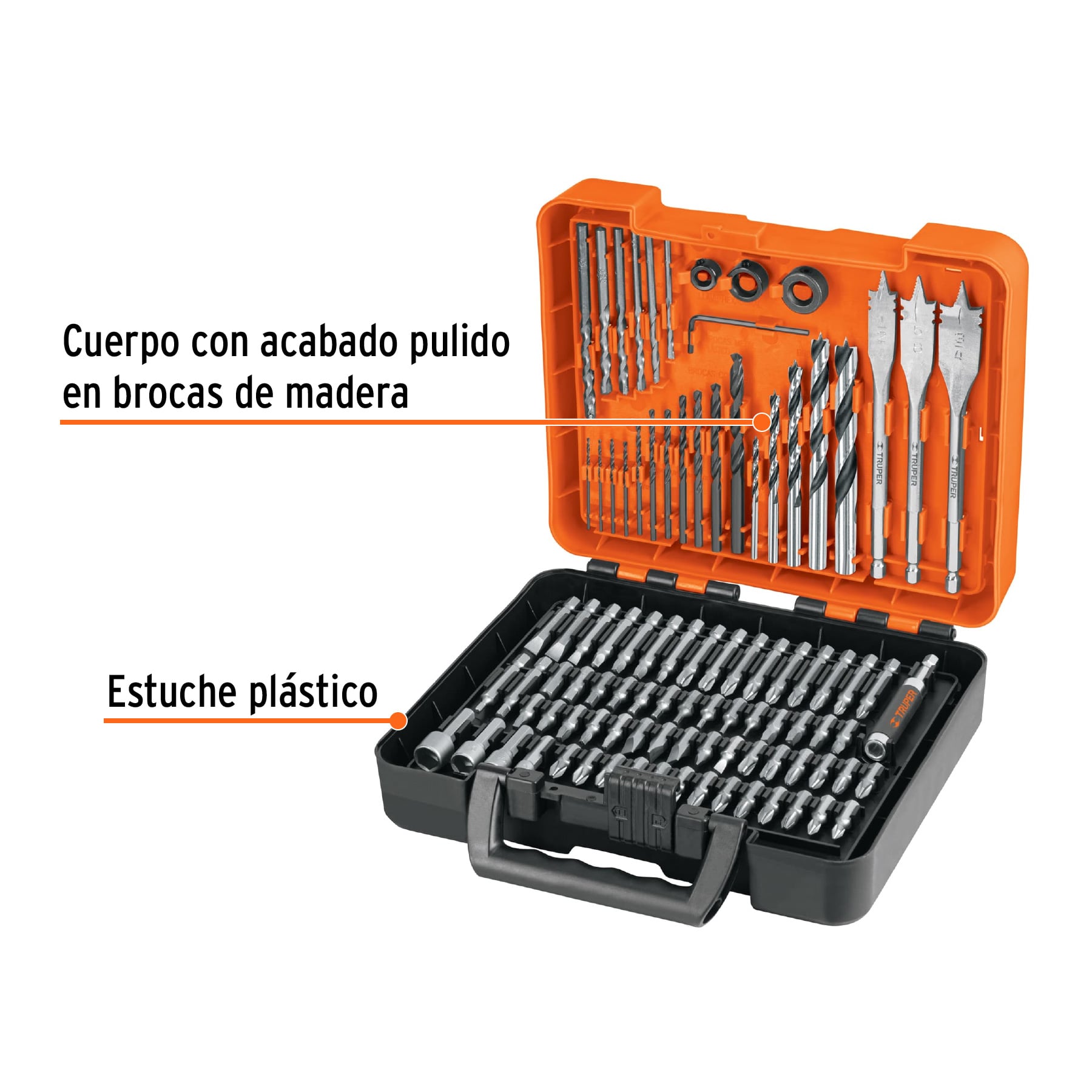 COMBO TALADRO 600W + 100 BROCAS Y PUNTAS + MOCHILA TRUPER - 6