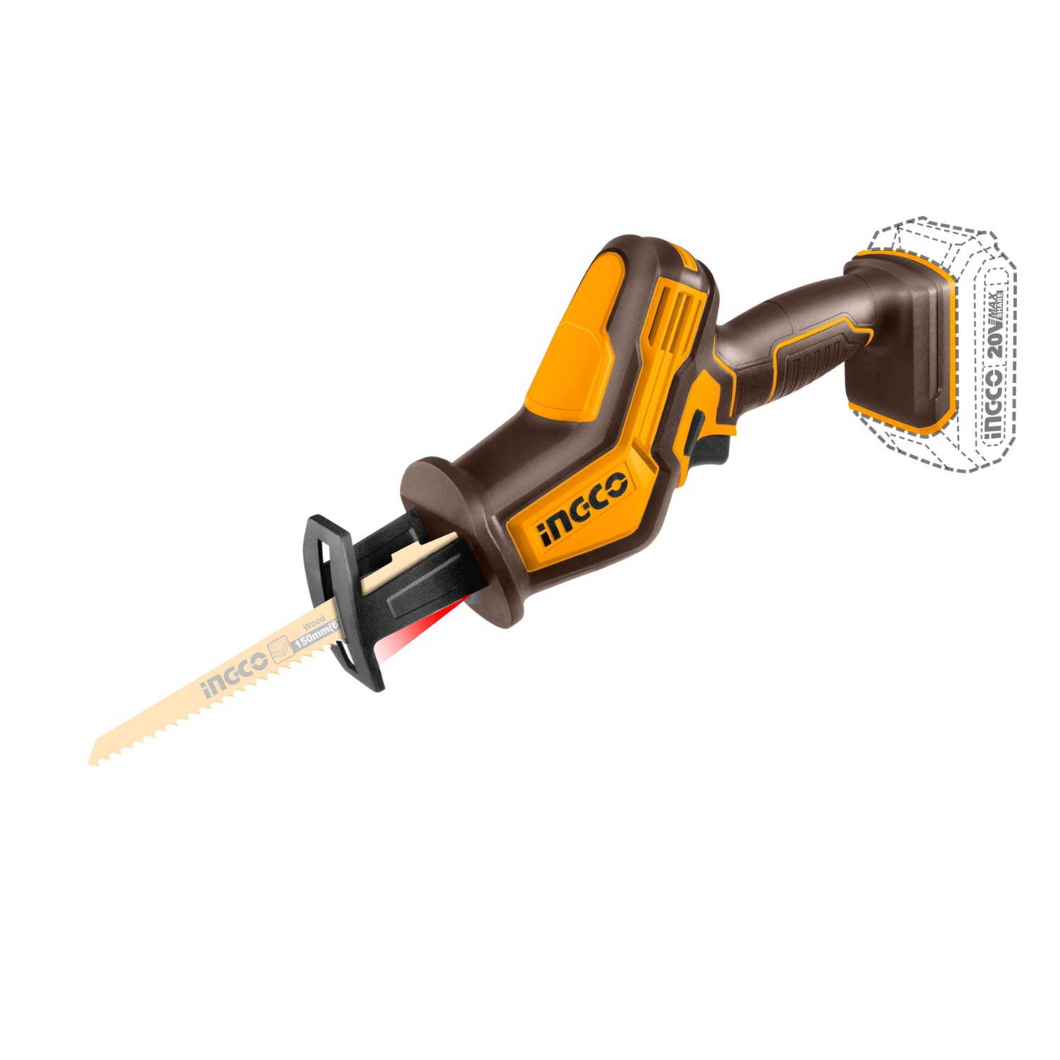 SIERRA SABLE A BATERIA 20V P20S INGCO SIN CARGADOR - 1
