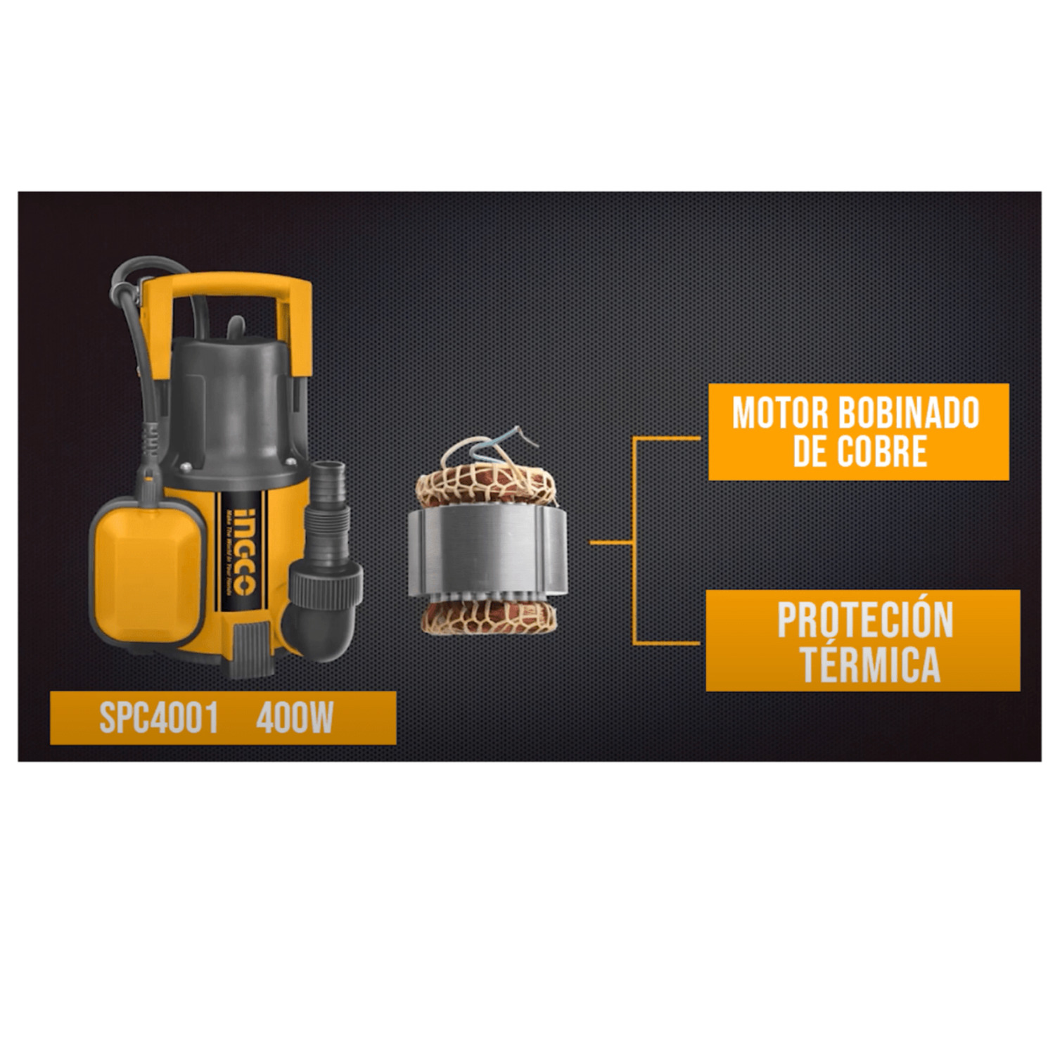 BOMBA SUMERGIBLE 750W INDUSTRIAL INGCO - 4
