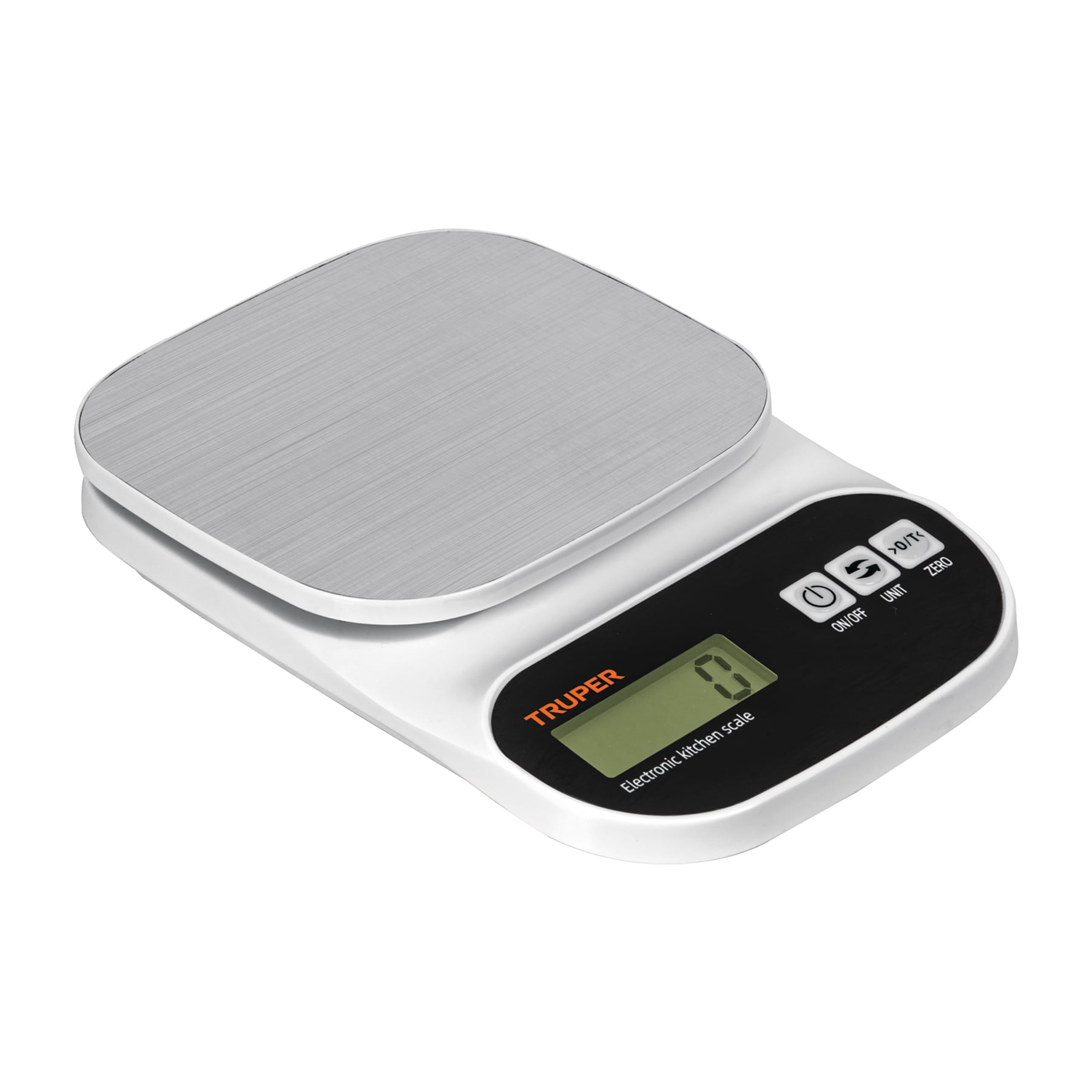 BALANZA DIGITAL PARA COCINA PLATO DE ACERO INOX 5KG TRUPER - 1