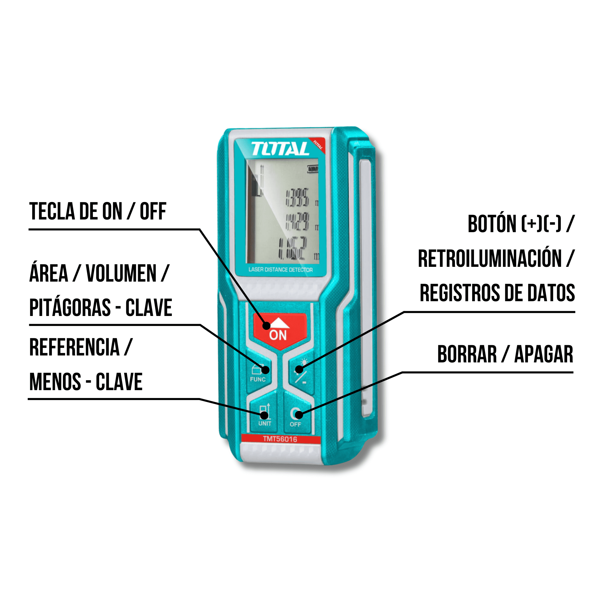 MEDIDOR LASER DE DISTANCIA 60 METROS TOTAL - 3