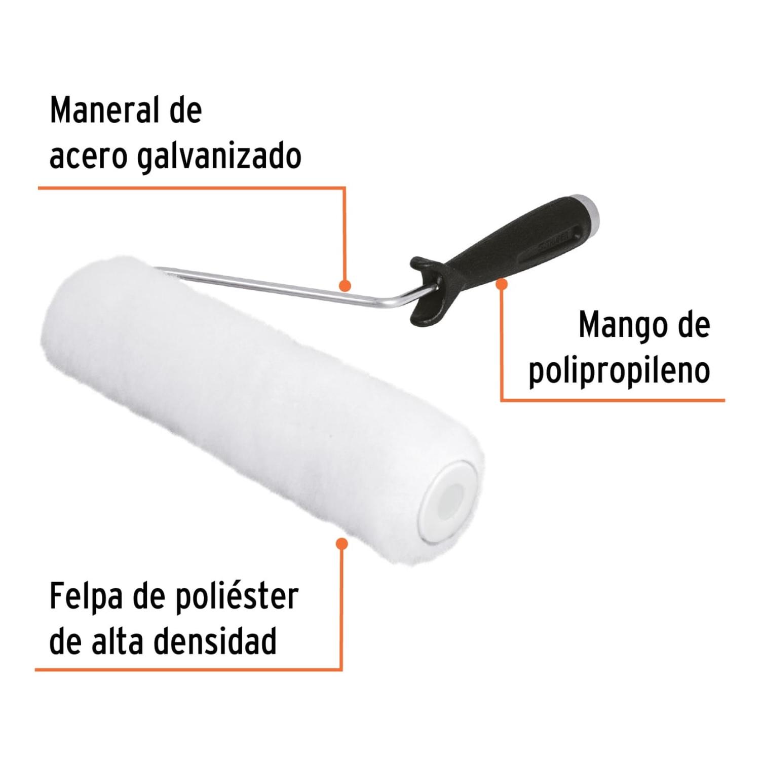 RODILLO PARA PINTAR 9'' X 3/8'' SUPERFICIES LISAS TRUPER - 2