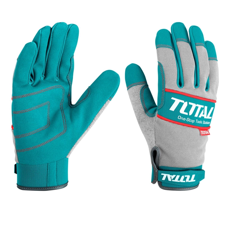 GUANTES MECÁNICO DE CUERO REFORZADO XL TOTAL - 1