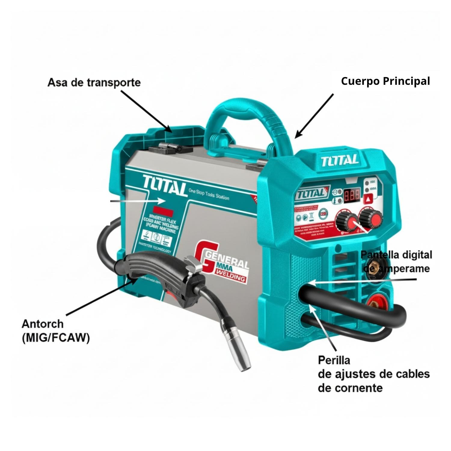 SOLDADORA INVERTER MIG/MMA 130AMP TOTAL - 3
