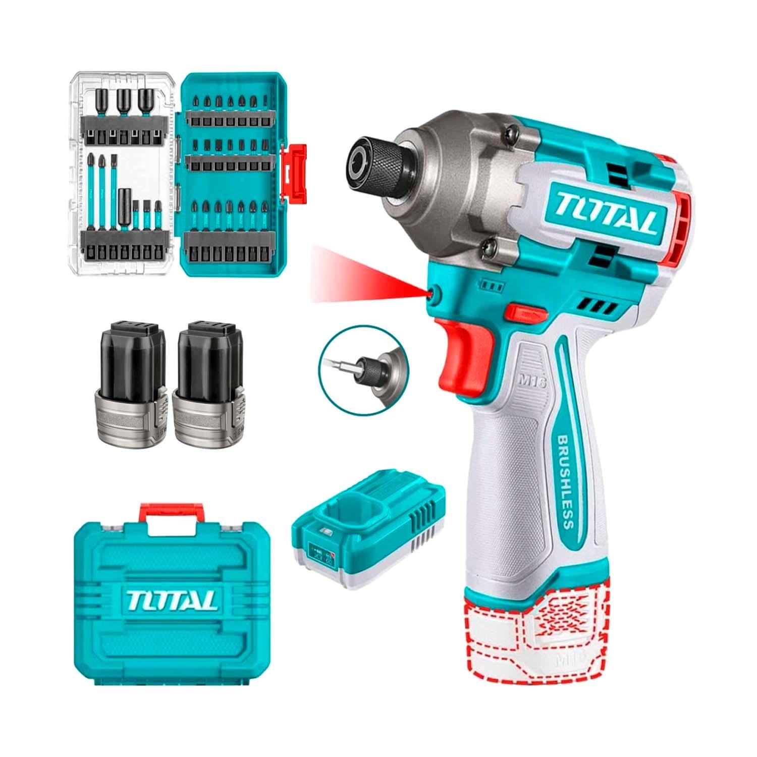 ATORNILLADOR DE IMPACTO 16V + PUNTERAS DE ALTO IMPACTO TOTAL - 1