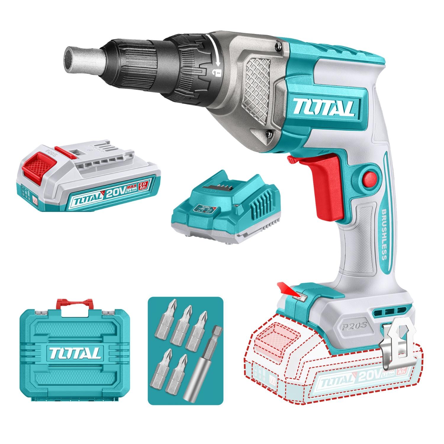 ATORNILLADOR PARA DRYWALL 1/4' 30NM + BATERIAS 20V TOTAL - 1