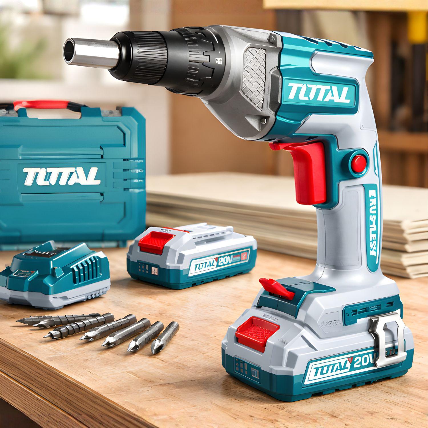 ATORNILLADOR PARA DRYWALL 1/4' 30NM + BATERIAS 20V TOTAL - 2