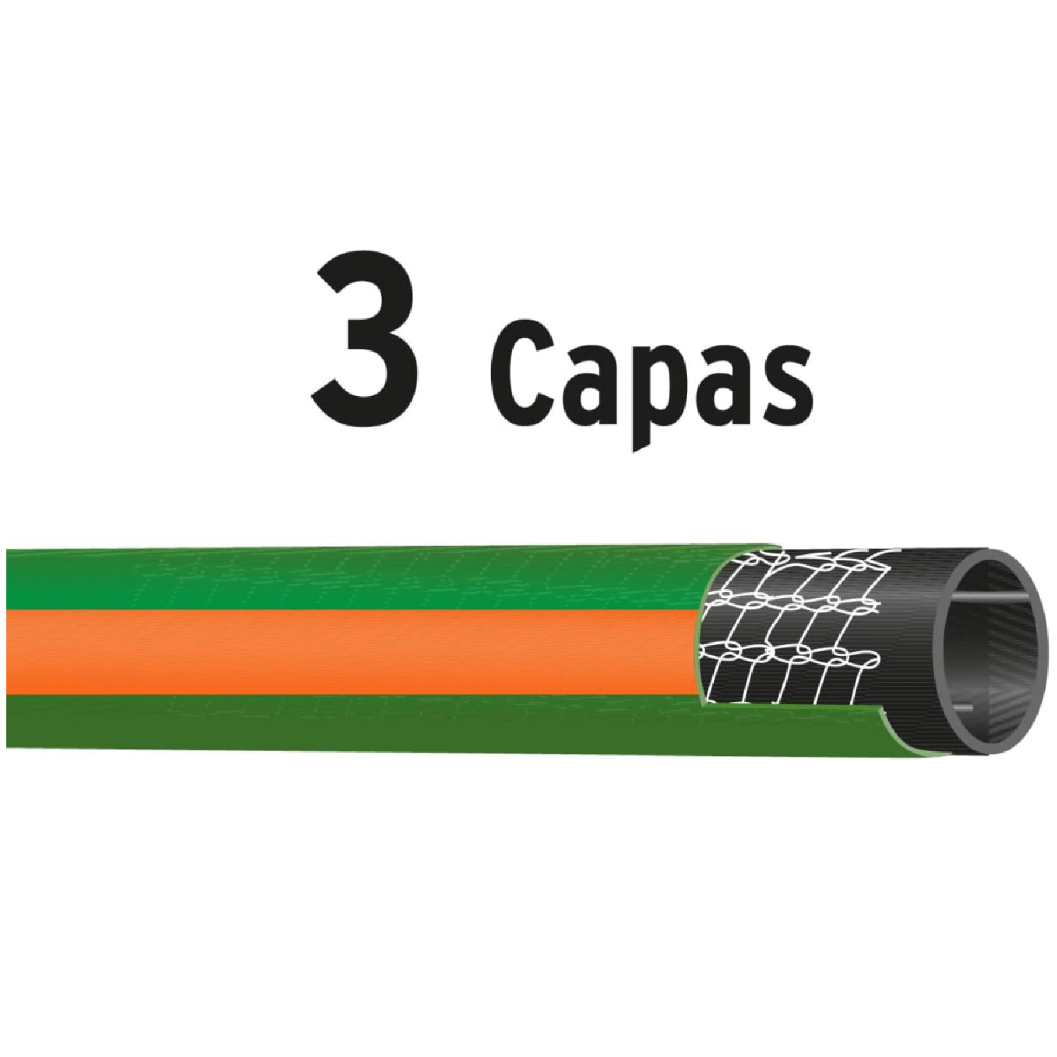 COMBO MANGUERA DE RIEGO 10M, PORTA MANGUERA Y PISTOLA TRUPER - 6