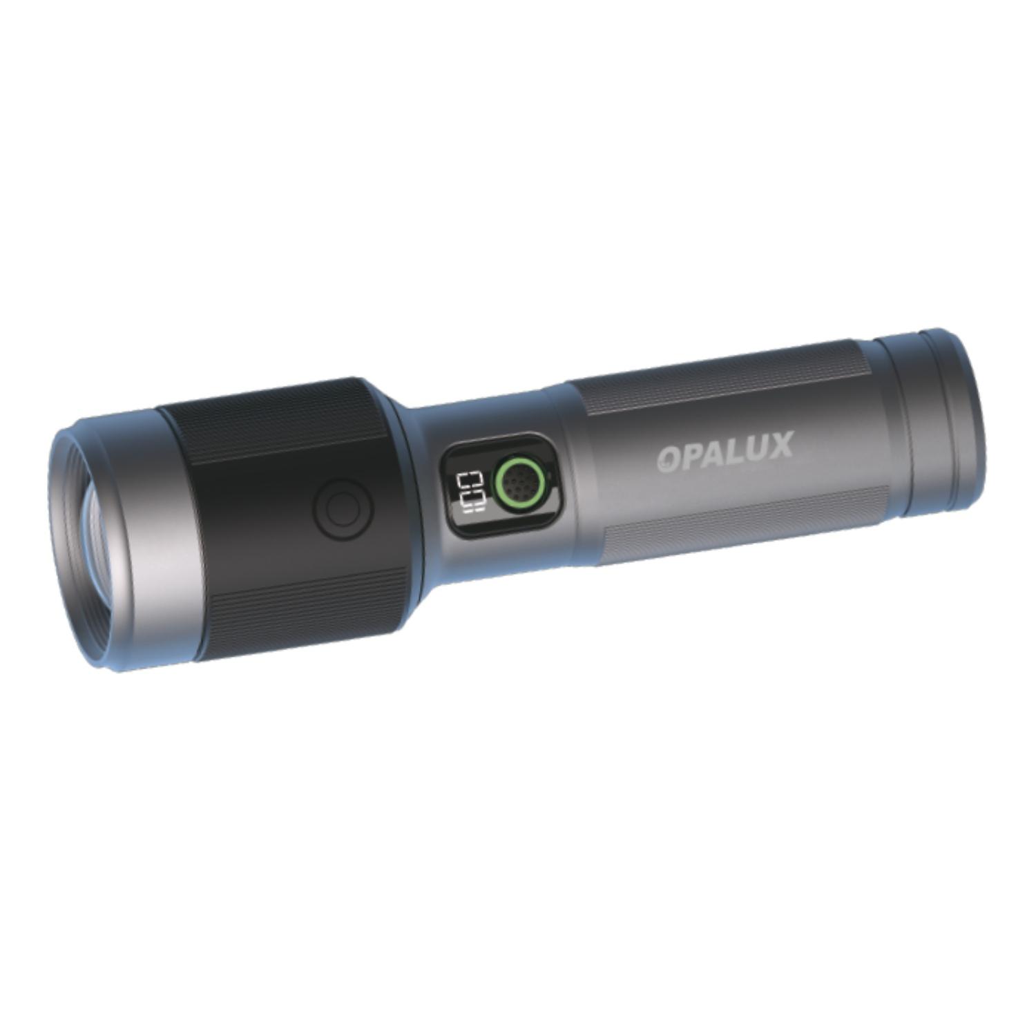 LINTERNA TACTICA LED RECARGABLE 60W 2300LM OPALUX - 1