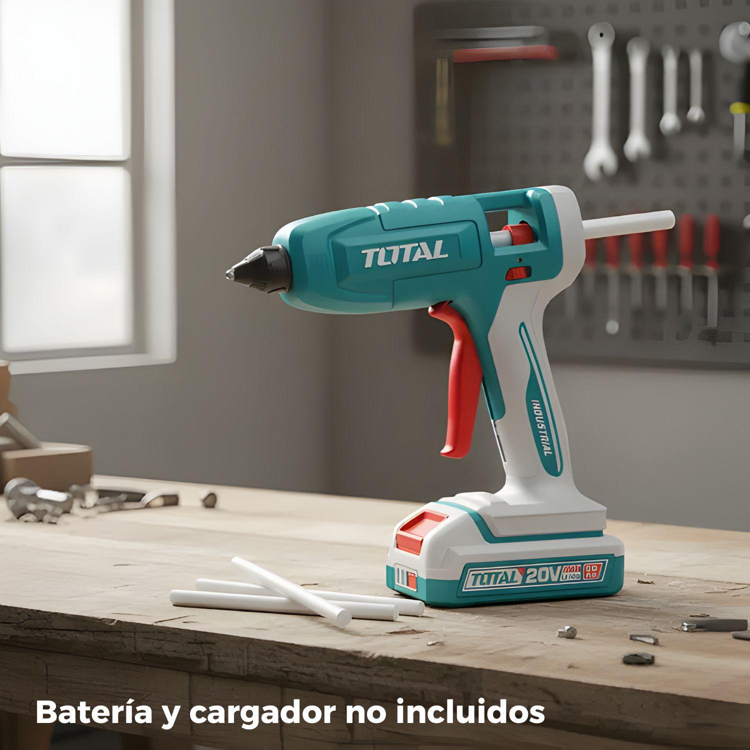 PISTOLA DE SILICONA 20V NO INCLUYE BATERIA NI CARGADOR TOTAL - 2