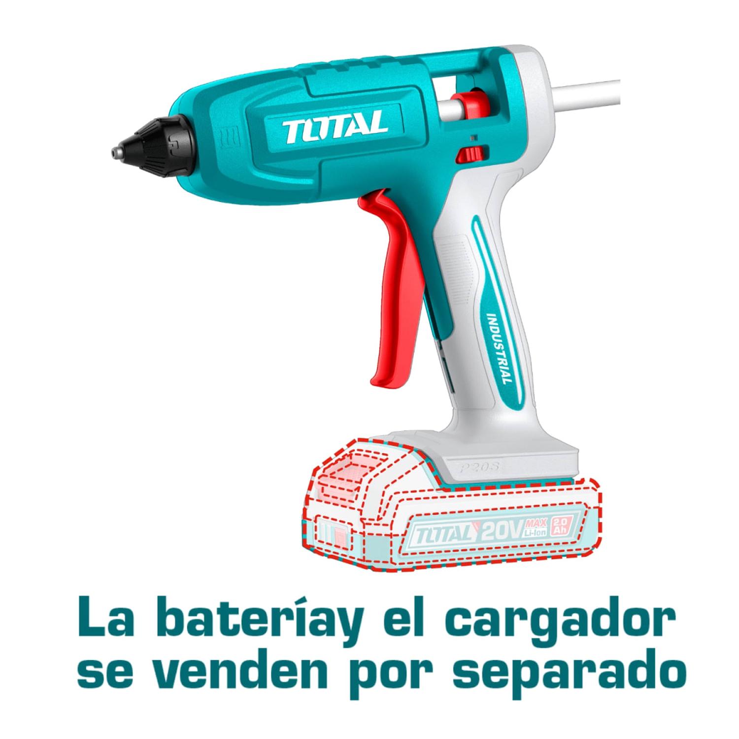 PISTOLA DE SILICONA 20V NO INCLUYE BATERIA NI CARGADOR TOTAL - 5