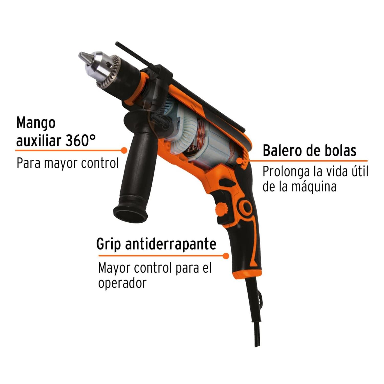 GENERADOR INVERTER SILENCIOSO TOTAL 2000W + TALADRO Y AMOLADORA TRUPER - 7