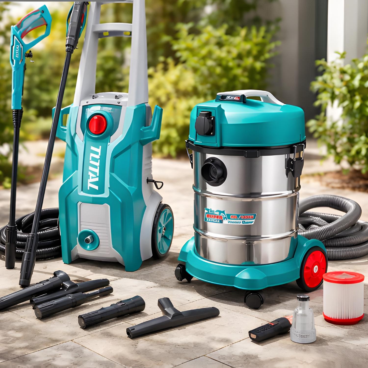 HIDROLAVADORA 2000W + ASPIRADORA 30 LITROS INDUSTRIAL TOTAL - 2